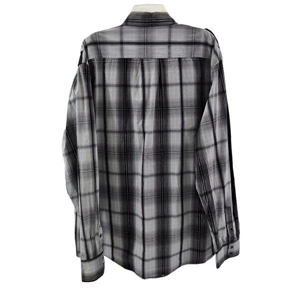 Southpole Premium Western Wear Snap Buttons Long Sleeve Shirt w/ Pockets – 4XL - Picture 10 of 15
